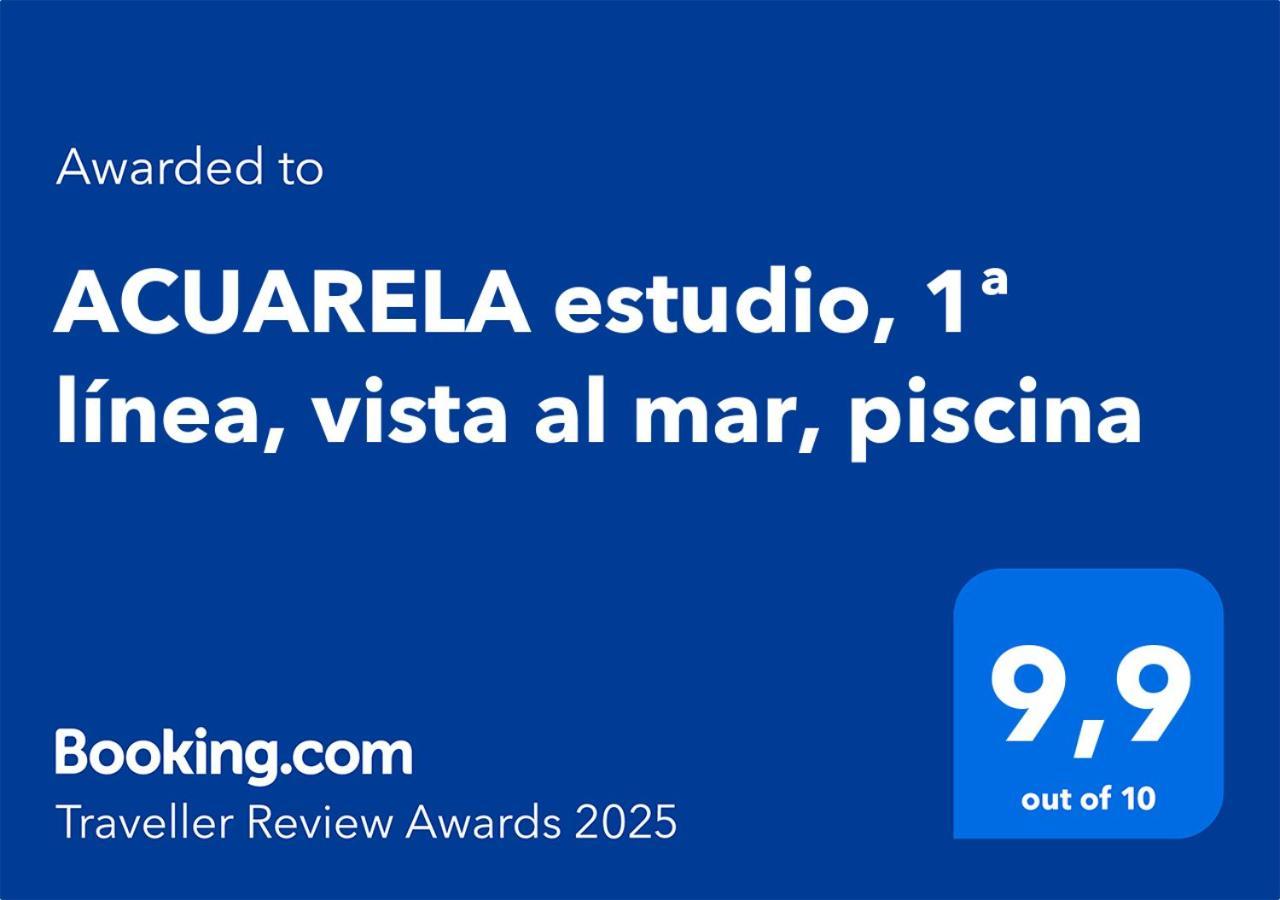 Acuarela Estudio, 1ª Linea, Vista Al Mar, Piscina Calpe Exteriör bild